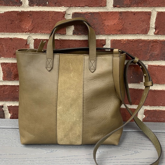 Madewell Zip-Top Transport Crossbody Bag with Stripe - Picture 1 of 11